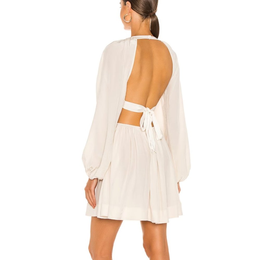 LPA | Allard Cream Cut out Flowy Mini Dress - Picture 2 of 5